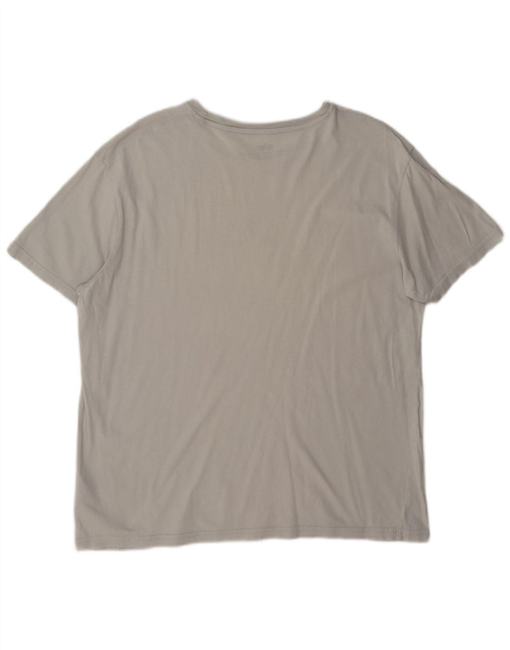 Alpha Industries Mens Graphic T-Shirt Top Large Grey