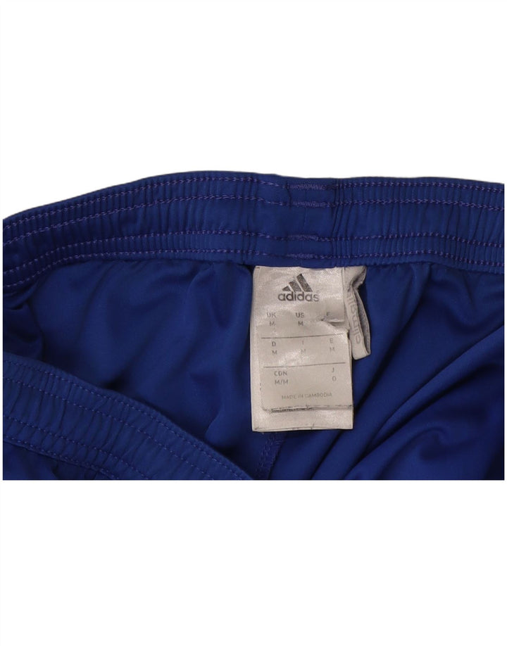Pantaloni scurți sport pentru bărbați Adidas Climalite, albastru mediu, poliester color bloc