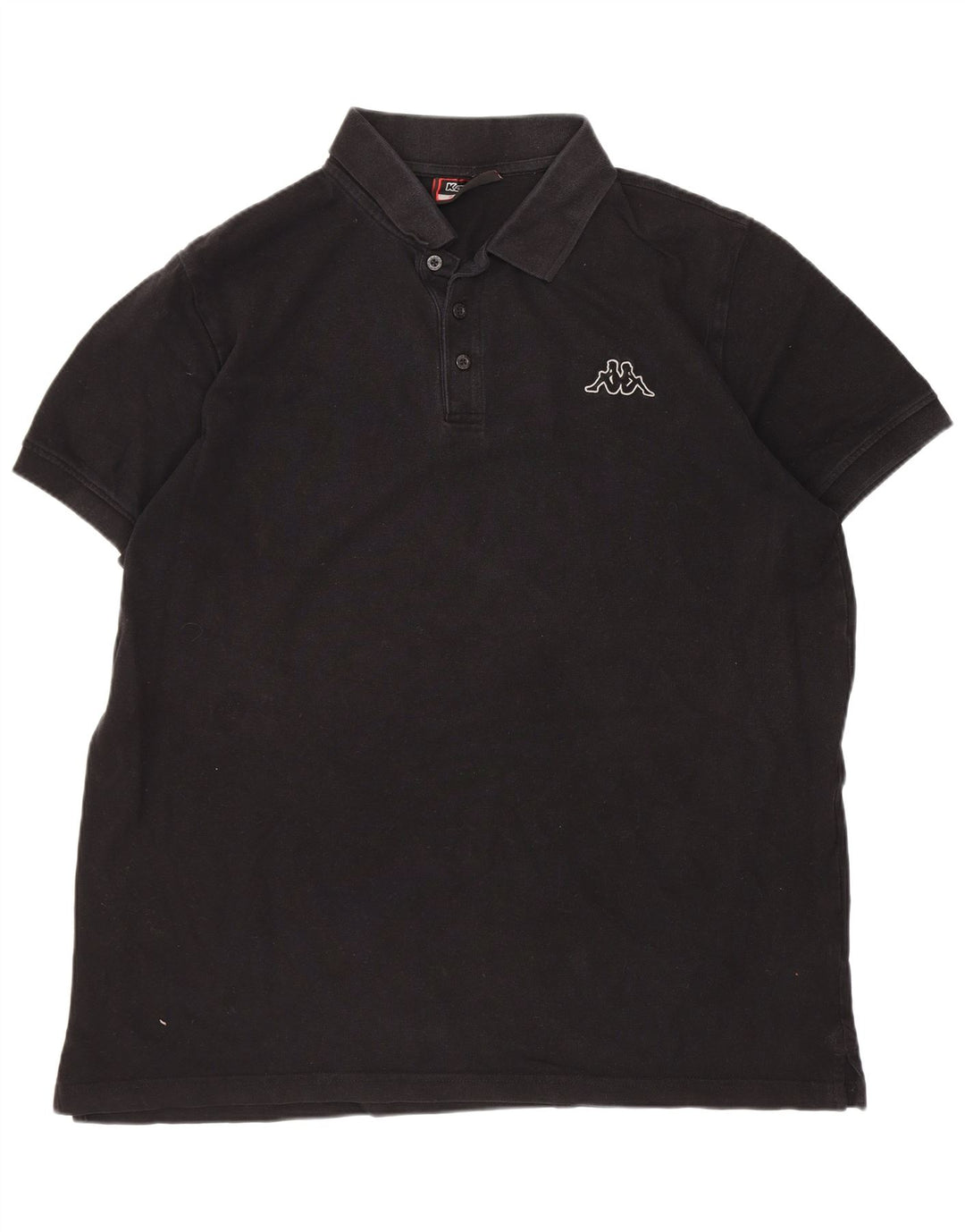 Cămașă polo pentru bărbați Kappa XL bumbac negru