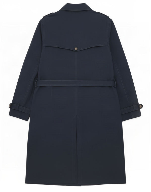Trench pentru femei Marks & Spencer UK 16 mare bumbac bleumarin