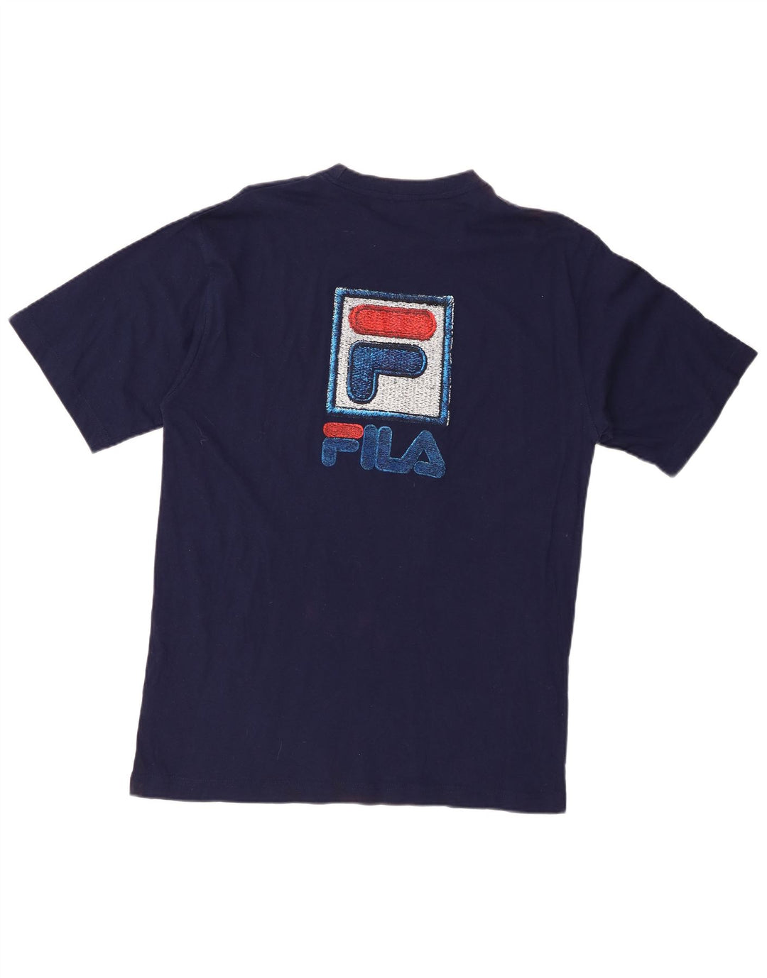 Tricou cu grafică pentru bărbați FILA Top mediu din bumbac bleumarin