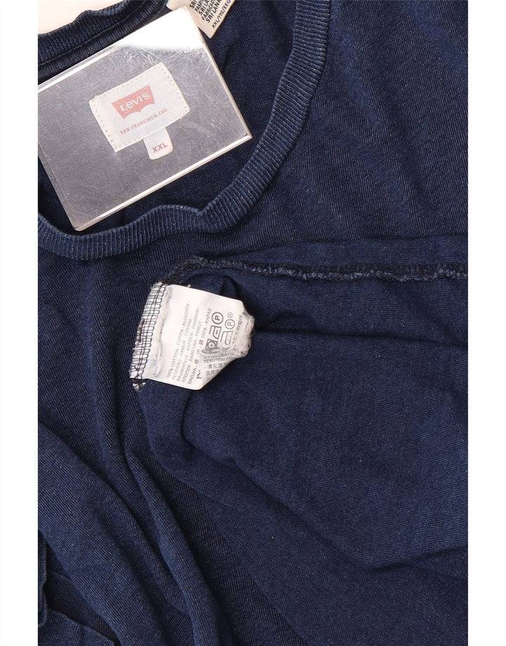 Tricou pentru bărbați Levi's Top 2XL Bumbac Albastru