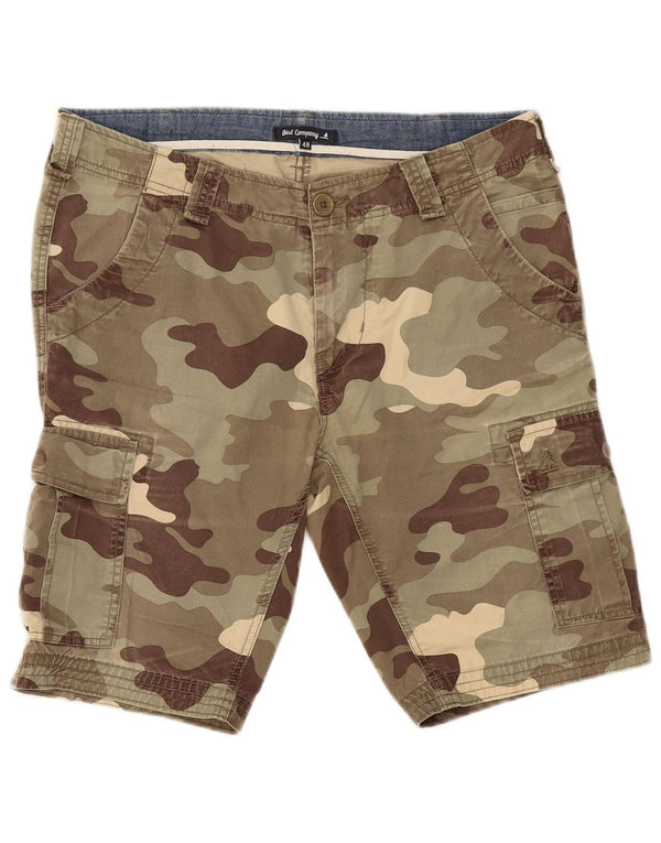 Pantaloni scurți cargo Best Company pentru femei IT 48 Medium W36 Khaki Camouflage