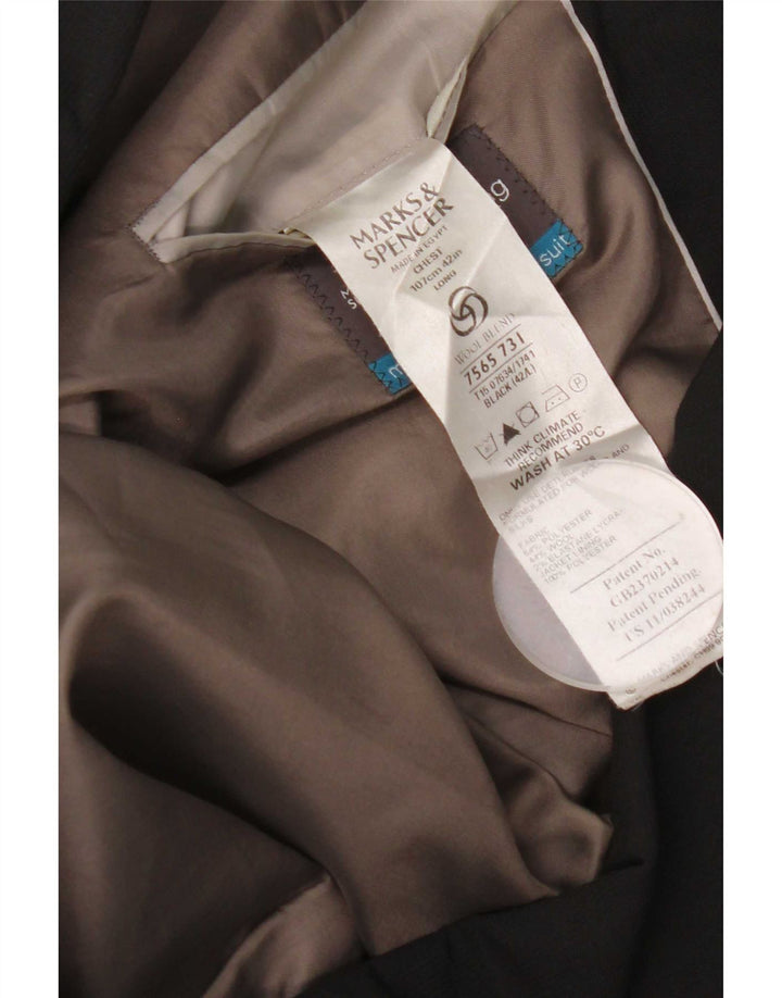 Jachetă pentru bărbați Marks & Spencer, cu 3 nasturi, UK 42 Poliester negru mare