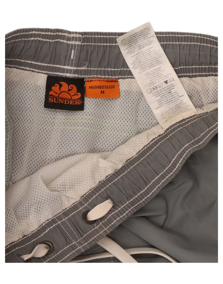 Sundek Pantaloni scurți de înot pentru bărbați, poliester, gri mediu