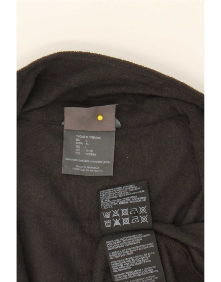 Jachetă fleece Jack Wolfskin pentru femei Marea Britanie 14/16 Poliester negru mare