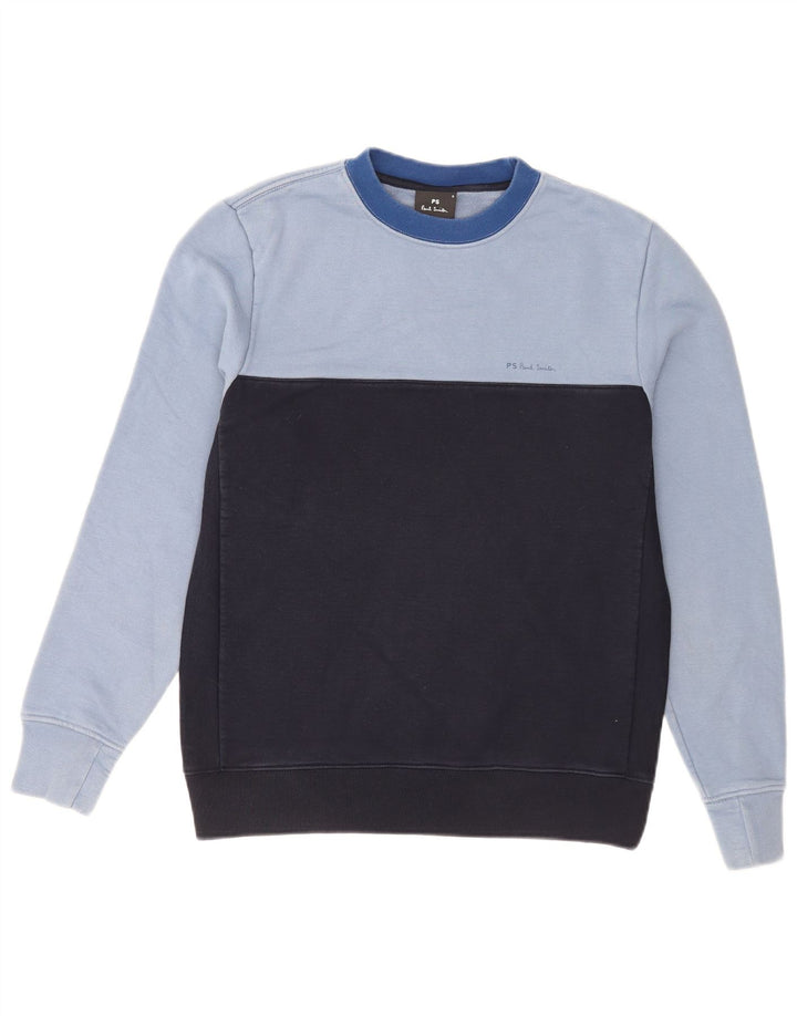 Pulover pentru bărbați Paul Smith, cu formă regulată, din bumbac color bloc, albastru mic