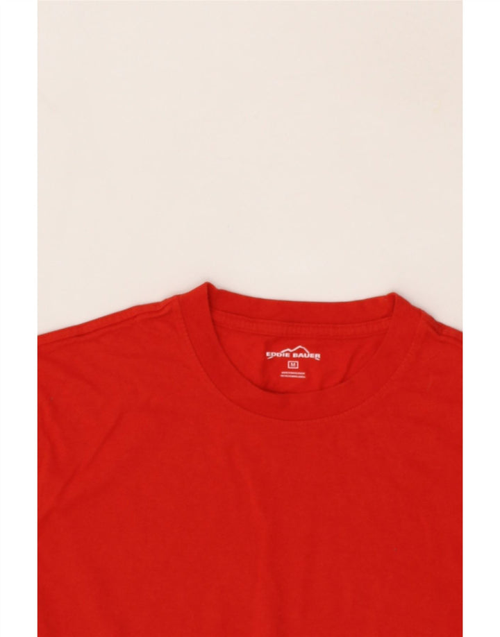 EDDIE BAUER Mens T-Shirt Top Medium Red Cotton Vintage Eddie Bauer and Second-Hand Eddie Bauer from Messina Hembry 