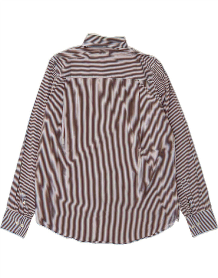 FAY Boys Shirt 13-14 Years Brown Pinstripe Cotton Vintage Fay and Second-Hand Fay from Messina Hembry 