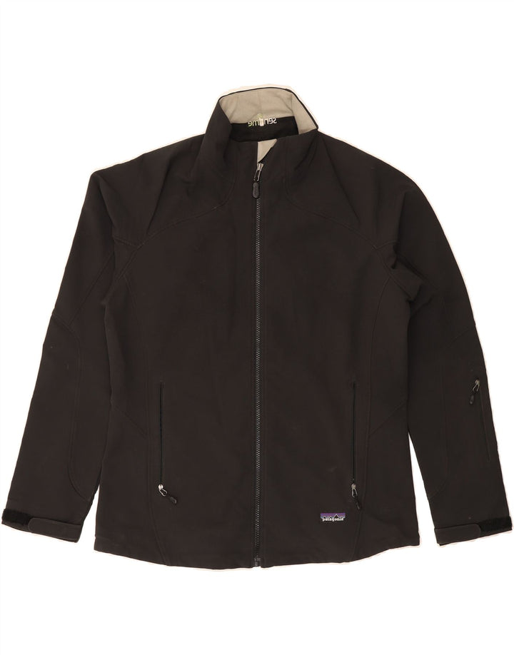 PATAGONIA Womens Tracksuit Top Jacket UK 16 Large Black Polyester Vintage Patagonia and Second-Hand Patagonia from Messina Hembry 