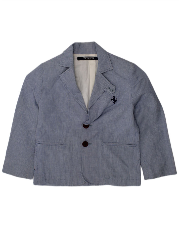 Jachetă blazer pentru băieți Ferrari, cu 2 nasturi, 3-4 ani, cu dungi albastre