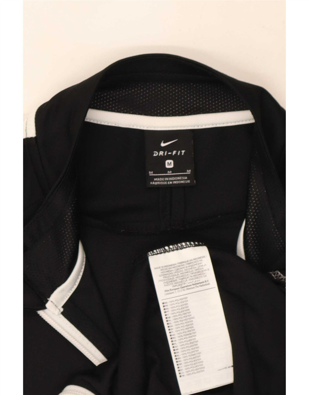 Jachetă de top pentru trening Nike Dri Fit pentru bărbați, negru mediu, poliester bloc de culoare