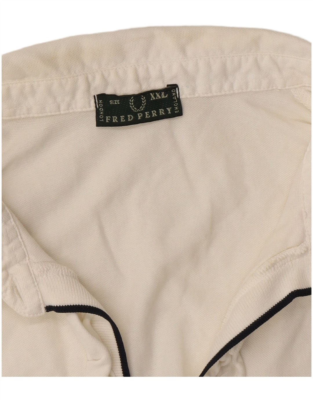 Fred Perry Tricou polo pentru femei cu volane în față UK 20 2XL Alb