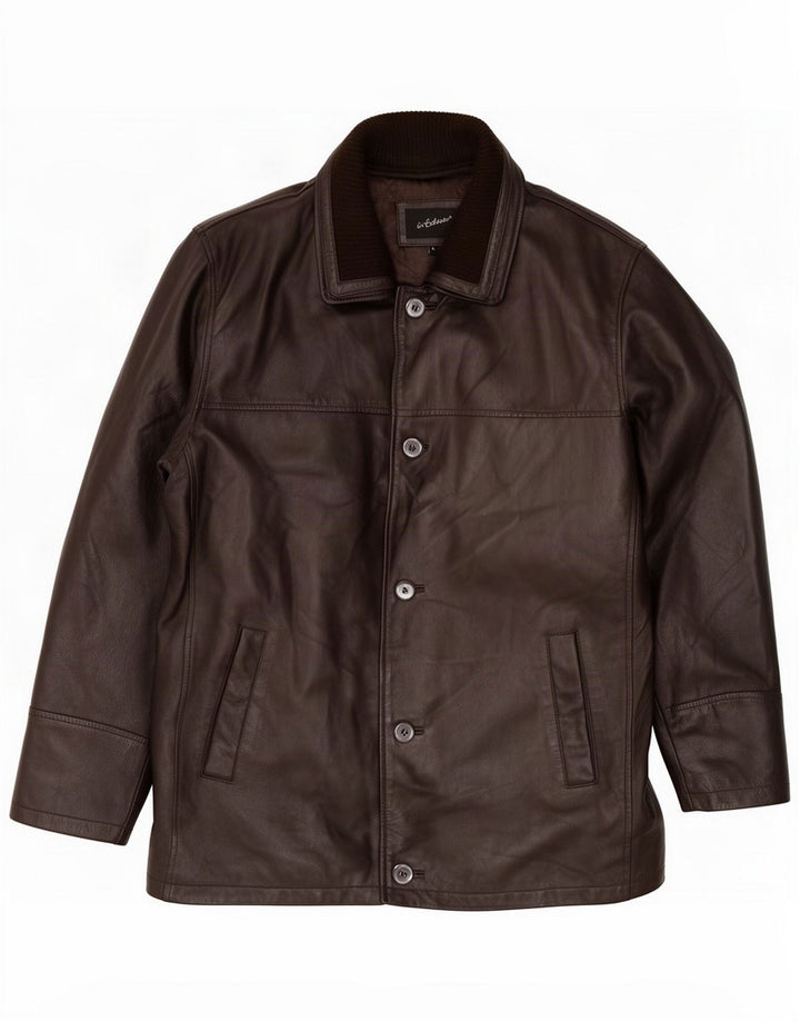 In jachetă de piele pentru bărbați Extenso UK 40 Large Brown