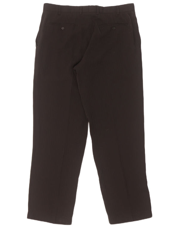 Angelo Litrico Pantaloni drepți pentru bărbați IT 52 XL W38 L32 Negru cu dungi