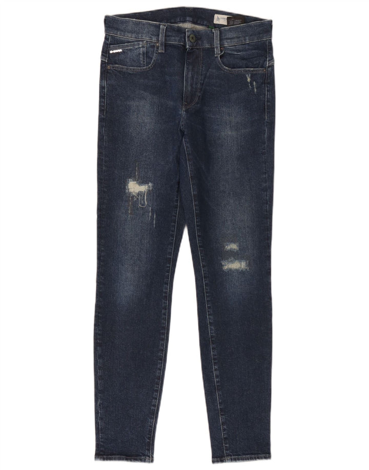 Blugi slim pentru femei G-Star Distressed W28 L30 Bumbac albastru
