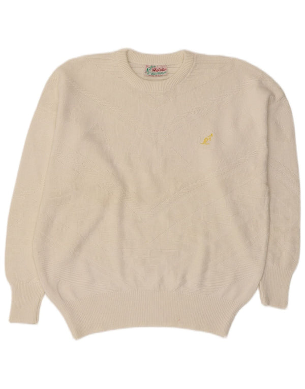 AUSTRALIAN L'ALPINA Pulover pentru femei cu gâtul turnat IT 42 Medium White