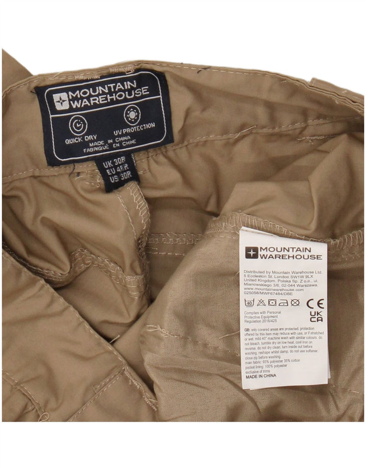 Pantaloni cargo drepti pentru bărbați Mountain Warehouse L30 L30 poliester bej