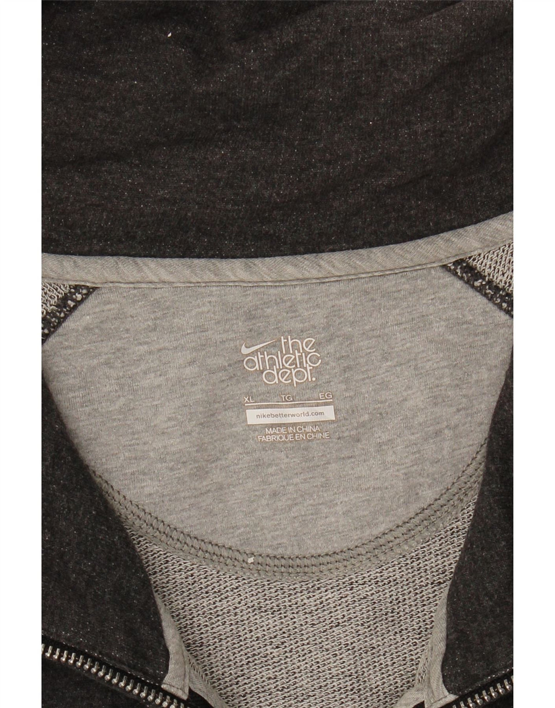 NIKE Womens Tracksuit Top Jacket UK 18 XL Grey Vintage Nike and Second-Hand Nike from Messina Hembry 