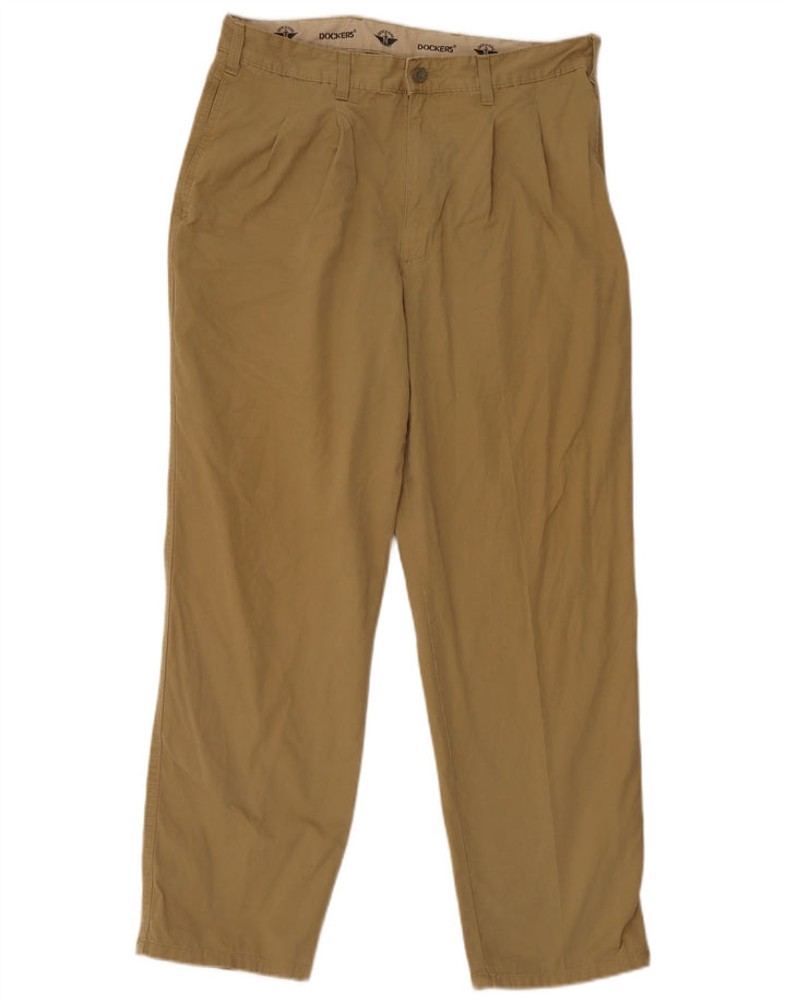 Pantaloni chino pentru bărbați Dockers pegged W34 L30 kaki