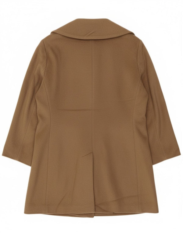 Calvin Klein Womens Oversized Overcoat UK 18 XL Beige Wool