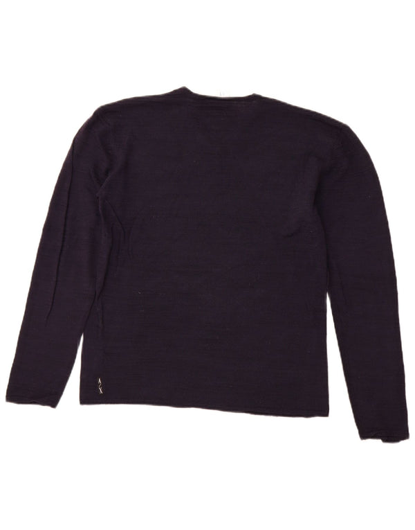 ARMANI EXCHANGE Pulover cu decolteu în V pentru femei UK 12 Medium Bleumarin