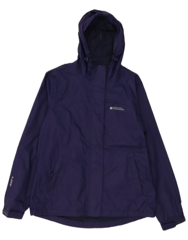 Jachetă de ploaie cu glugă pentru femei Mountain Warehouse UK 12 Medium Bleumarin