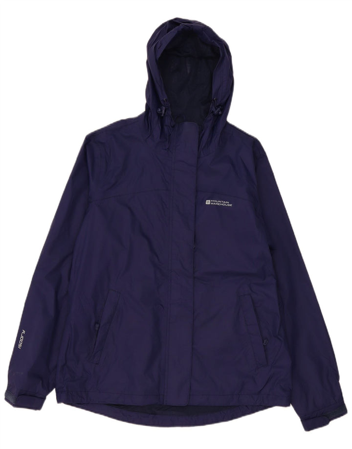 Jachetă de ploaie cu glugă pentru femei Mountain Warehouse UK 12 Medium Bleumarin