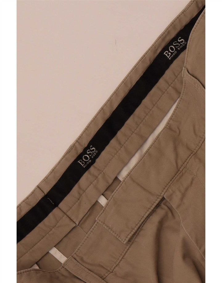 Pantaloni drepti pentru bărbați Hugo Boss L36 L33 Bej