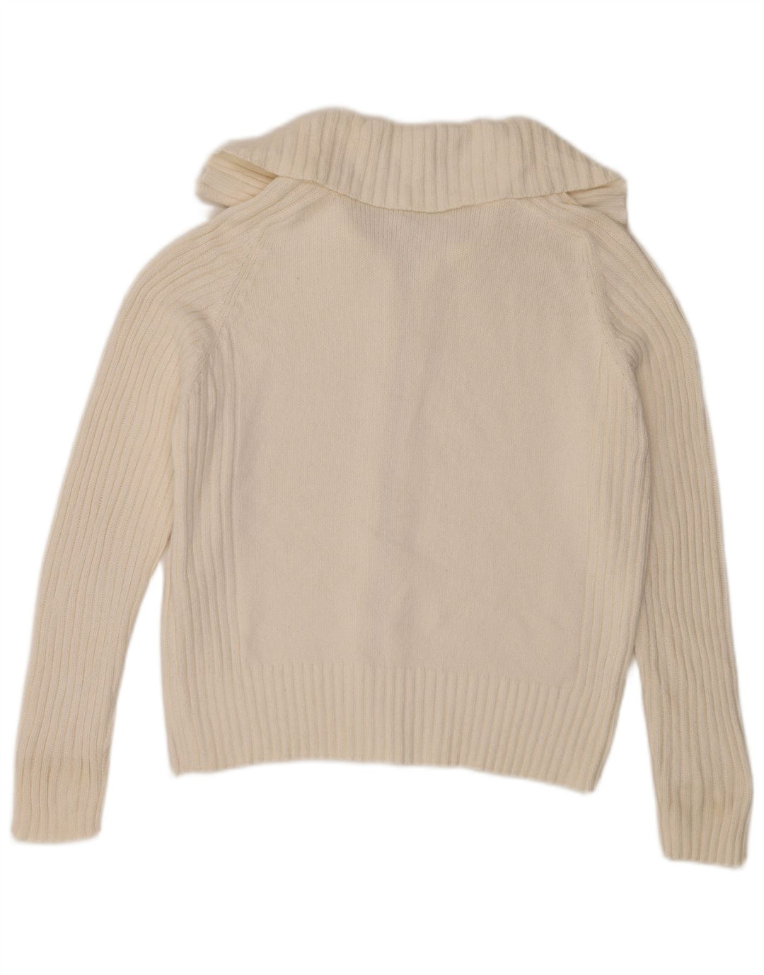 Pulover cardigan stretch pentru femei Marks & Spencer UK 16 Large White