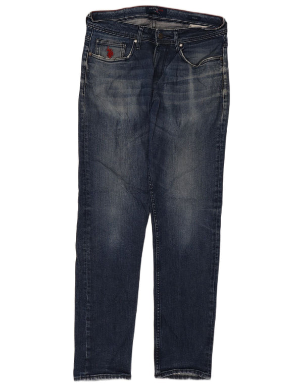 U.S. Polo Assn. Blugi slim pentru bărbați W31 L30 bleumarin