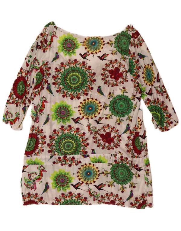 Bluză cu mâneci 3/4 pentru femei Desigual UK 14, mare, multicoloră, florală