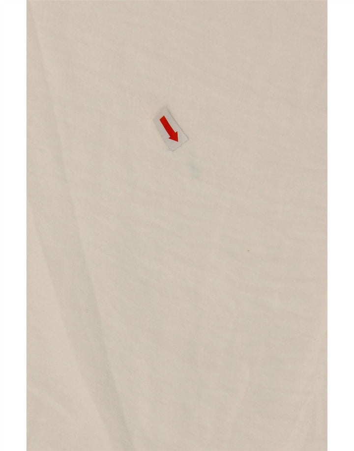 Pantaloni chino largi pentru femei Zara Mediu L28 L25 Poliester alb
