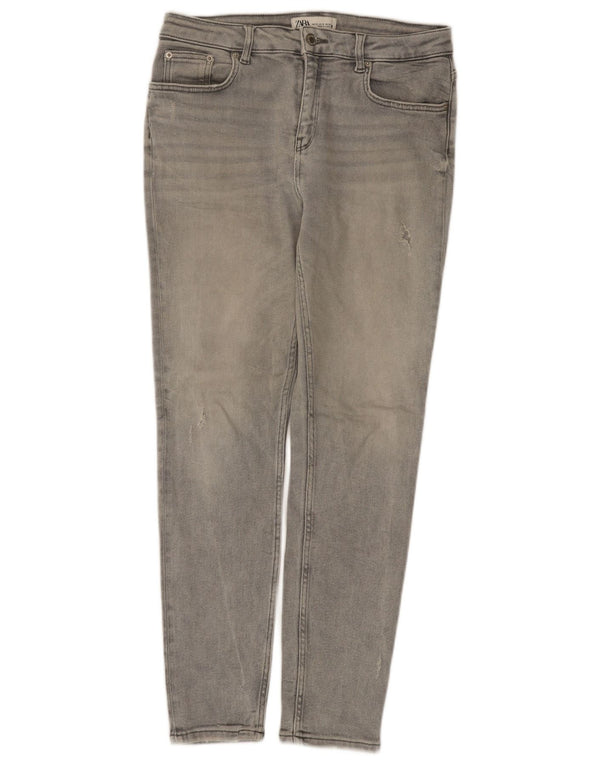 Blugi skinny de damă Zara EU 42 Large W32 L28 Gri