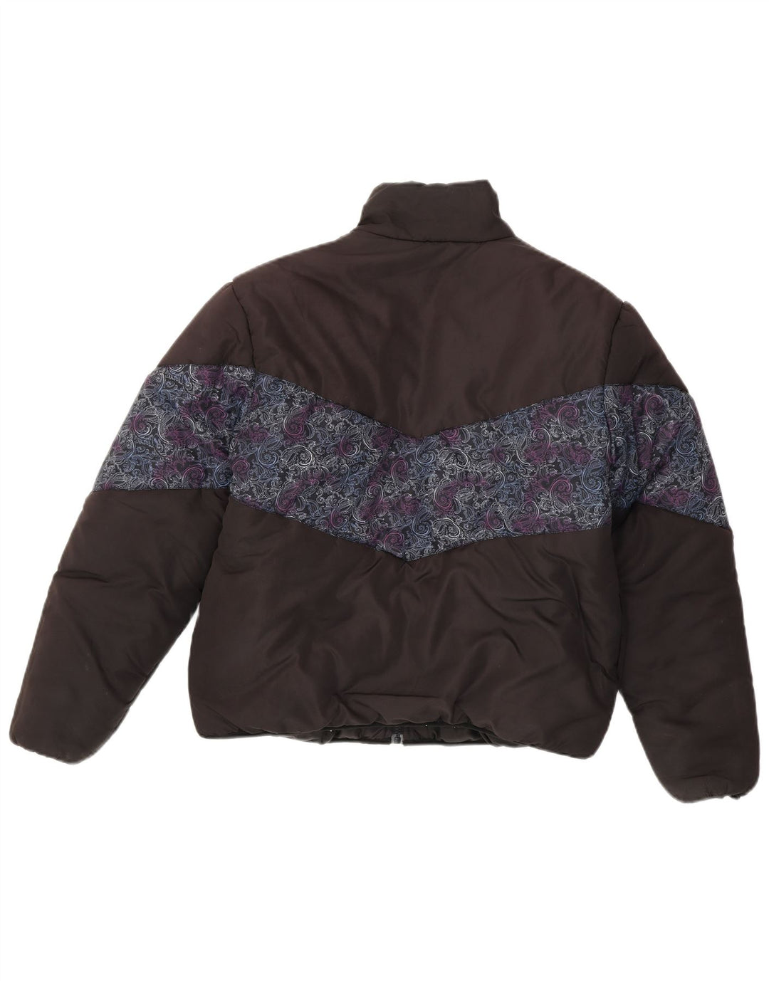 Jachetă căptușită pentru femei Fila Loose Fit UK 14 Medium Black Paisley Poliester