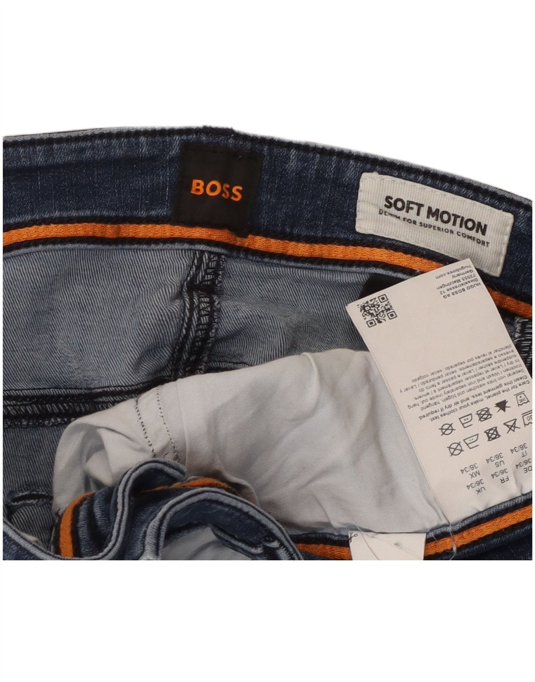 Blugi Hugo Boss Soft Motion Slim W36 L34 Bumbac albastru