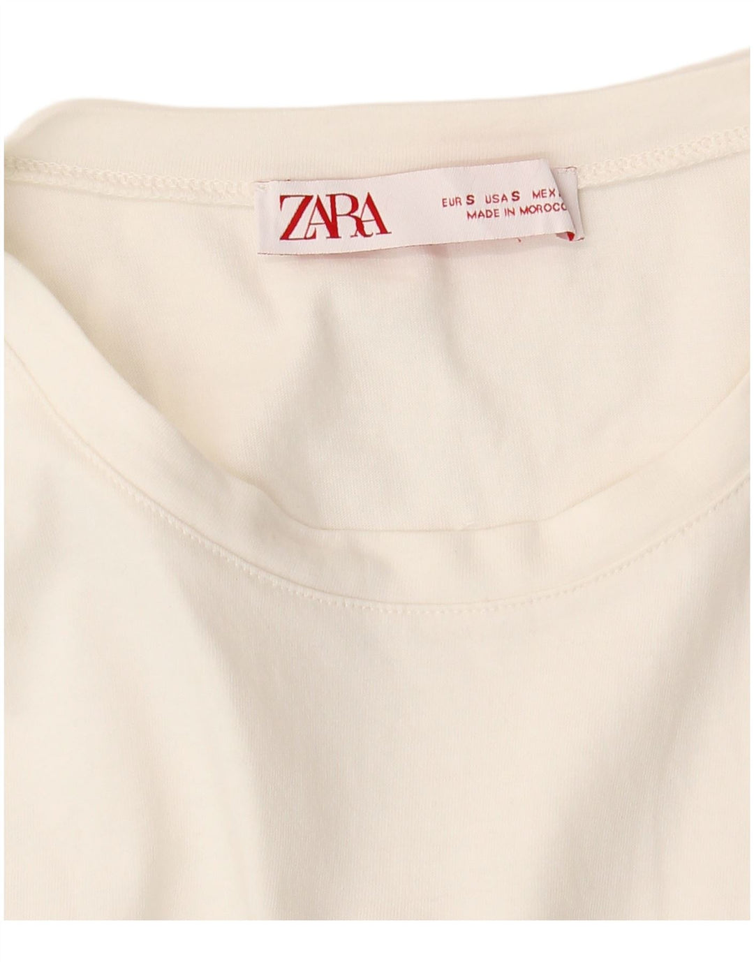 Top tricou pentru femei ZARA UK 10 Small White