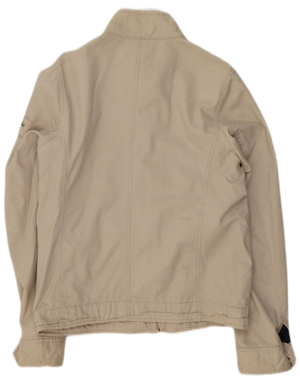 Jachetă bomber pentru bărbați Abercrombie & Fitch UK 40 mare, bej, bumbac