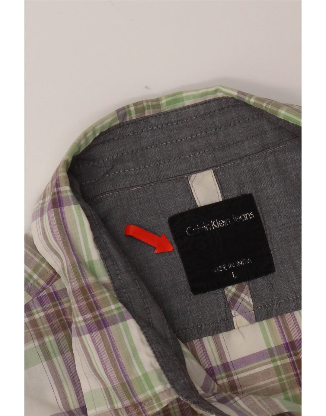 Cămașă pentru bărbați Calvin Klein Jeans, cu carouri mari, multicolore