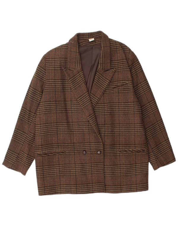 Jachetă blazer pentru femei ETAM cu două piepturi US 16 2XL, maro, acrilic