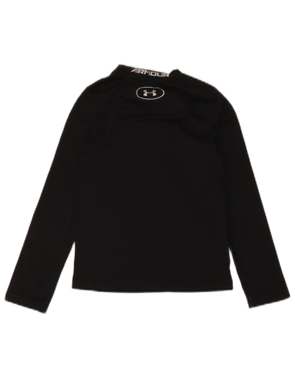 Under Armour Boys Cold Gear Graphic Top Maneca lunga 6-7 Ani XS Negru