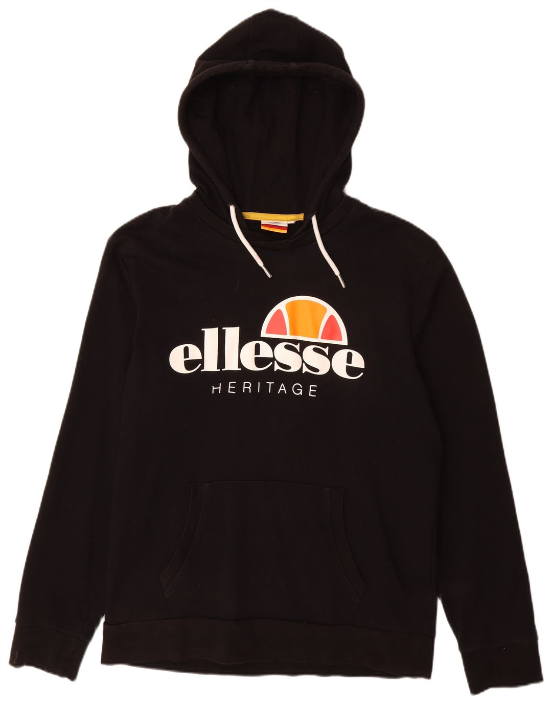 ELLESSE pentru bărbați Heritage Graphic Pulover XL bumbac negru