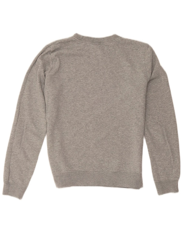 Pulover supradimensionat cu grafic Nike pentru femei UK 10 Bumbac gri mic