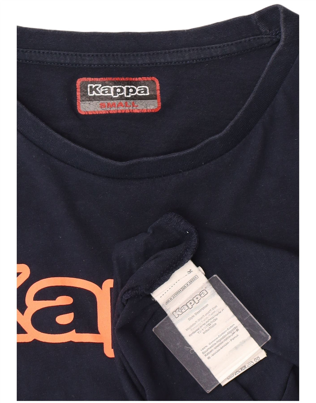Tricou grafic pentru bărbați Kappa Top mic din bumbac bleumarin