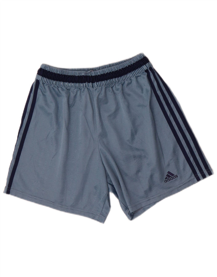 Pantaloni scurți sport ADIDAS pentru bărbați, poliester albastru mediu