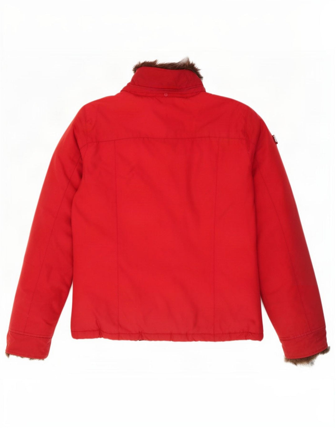 Jachetă căptușită pentru fete Woolrich 13-14 ani, bumbac roșu