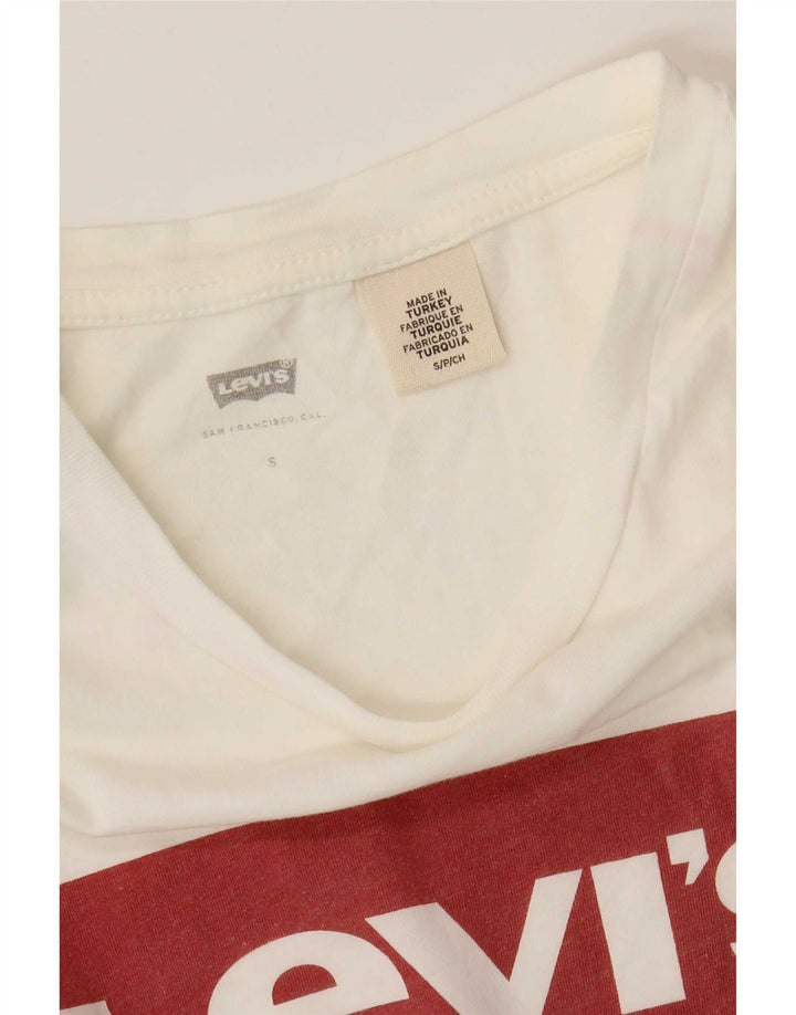 Tricou grafic Levi's pentru femei Top UK 10 Small White