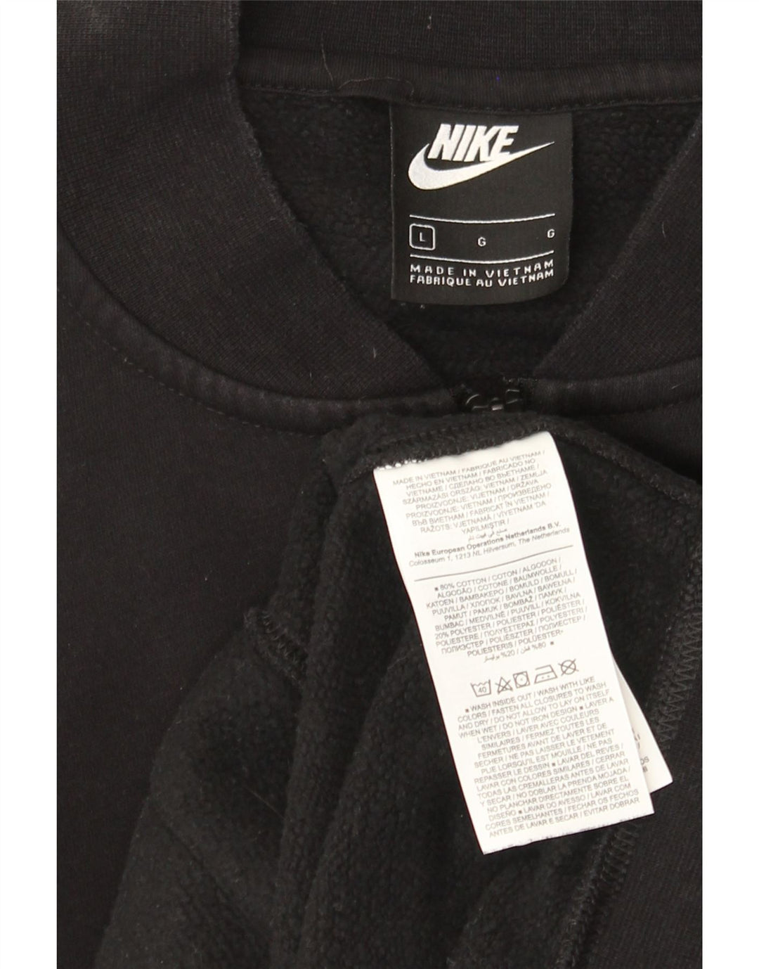 Jachetă de trening pentru bărbați Nike, mare, negru, bumbac