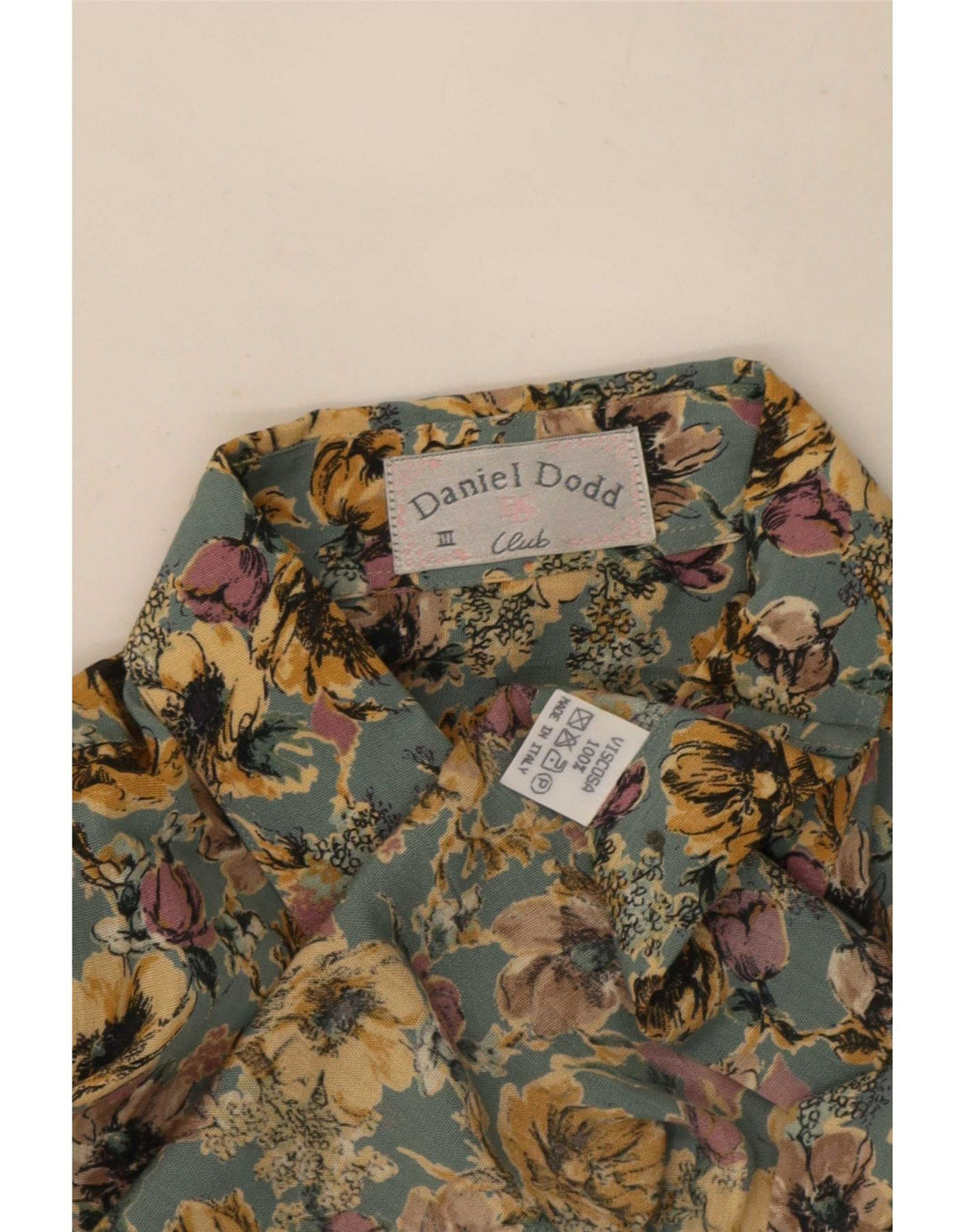 Cămașă pentru bărbați Daniel Dodd Viscoză Florală Verde Mediu