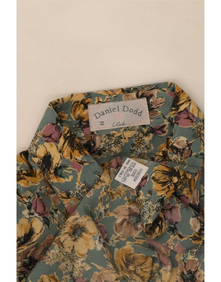 Cămașă pentru bărbați Daniel Dodd Viscoză Florală Verde Mediu